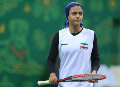 حذف دومین بانوی تنیس باز ایران از بازی های داخل سالن آسیا