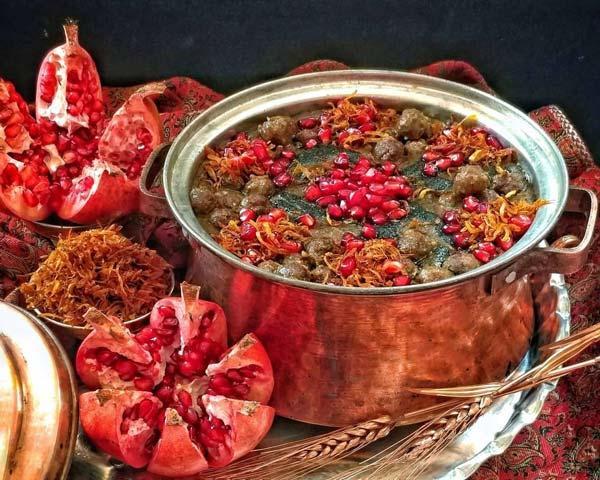 طرز پخت آش انار