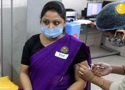 (تصاویر) شروع واکسیناسیون کرونا در هند